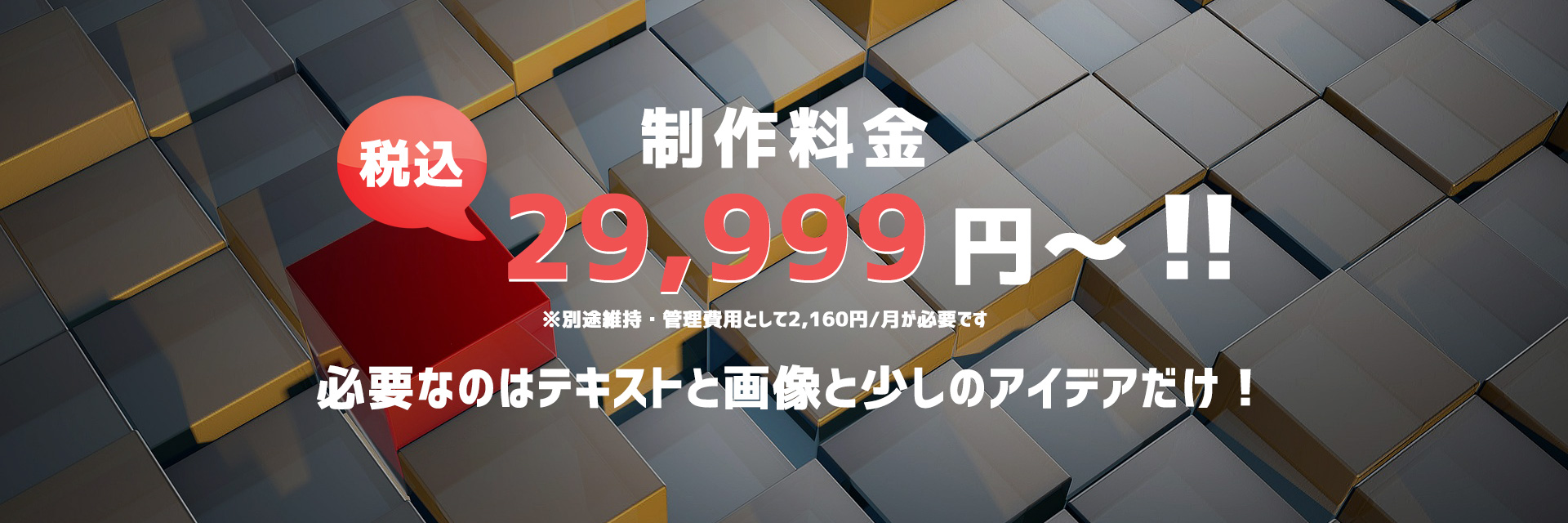 制作料金29,999円～